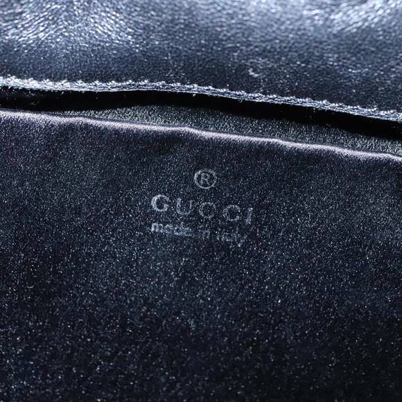 PRADA Hand Bag Leather Black Silver Auth 109379 - Picture 16 of 16